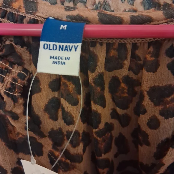 Old Navy Leopard Print Blouse - Brown - Picture 5 of 5